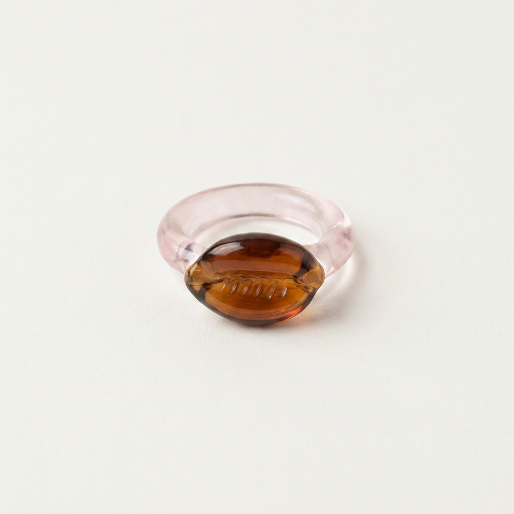 Glass Shell Ring